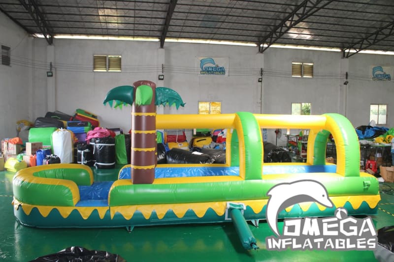 Tropical Rush Inflatable Slip N Slide