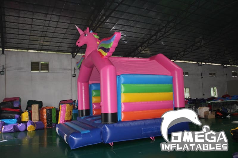 Unicorn Rainbow Bouncy Castle