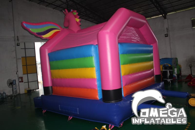 Unicorn Rainbow Bouncy Castle