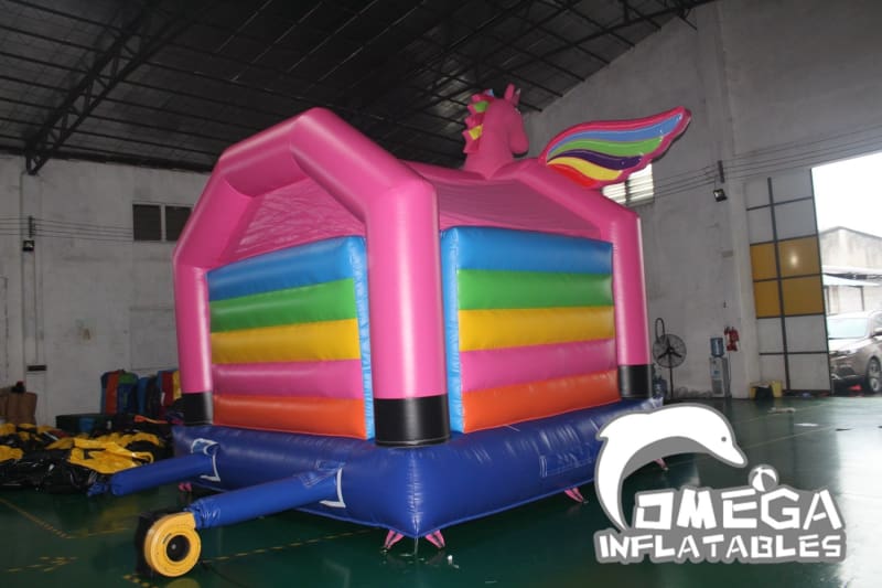 Unicorn Rainbow Bouncy Castle
