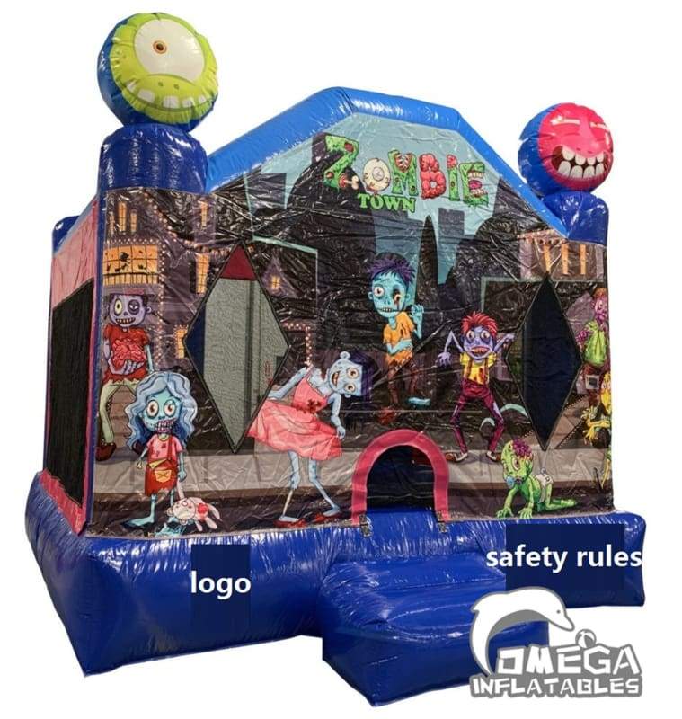 Zombie Town Themed Bounce House